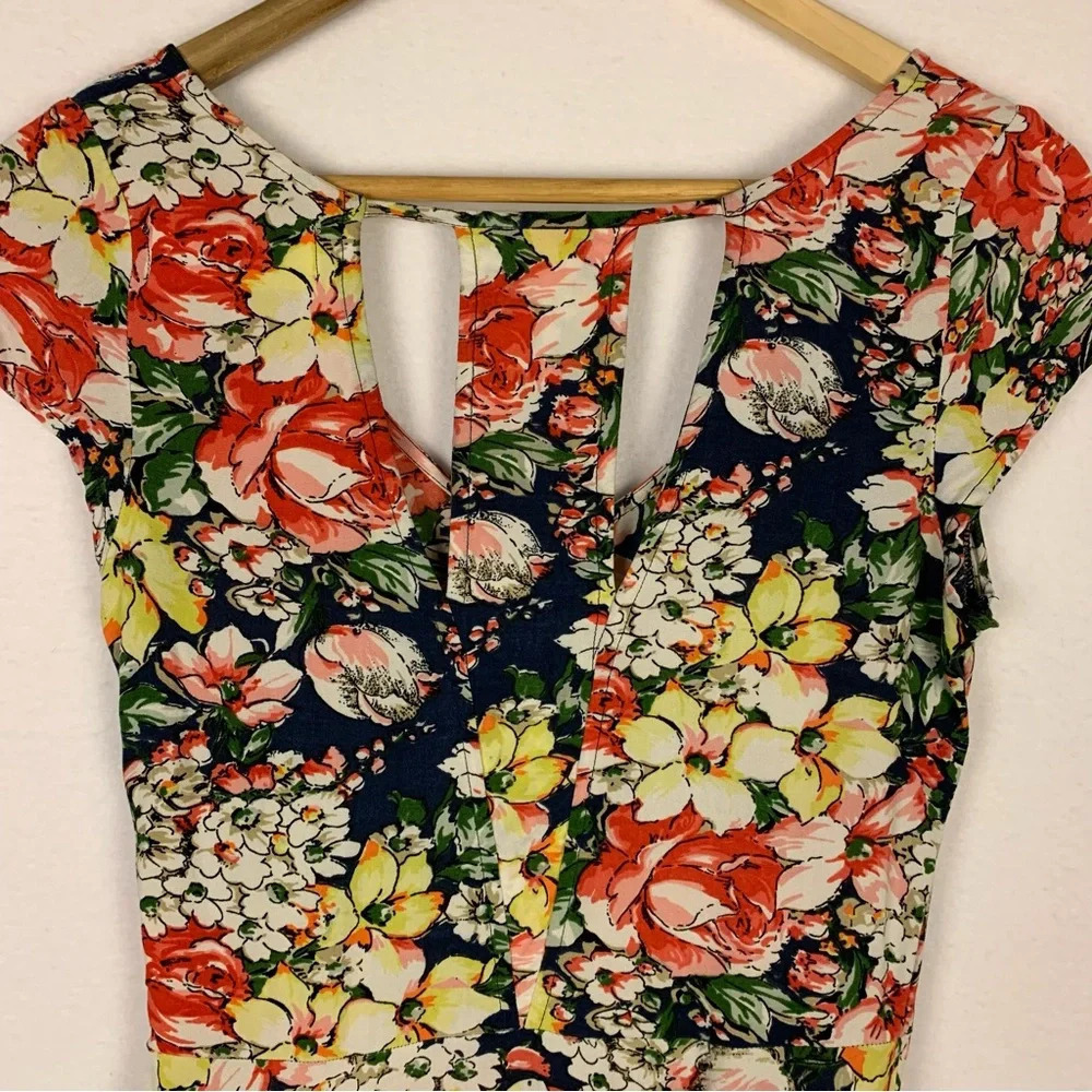 Abercrombie and Fitch Vintage Floral Mini Babydoll Dress - Picture 3 of 7